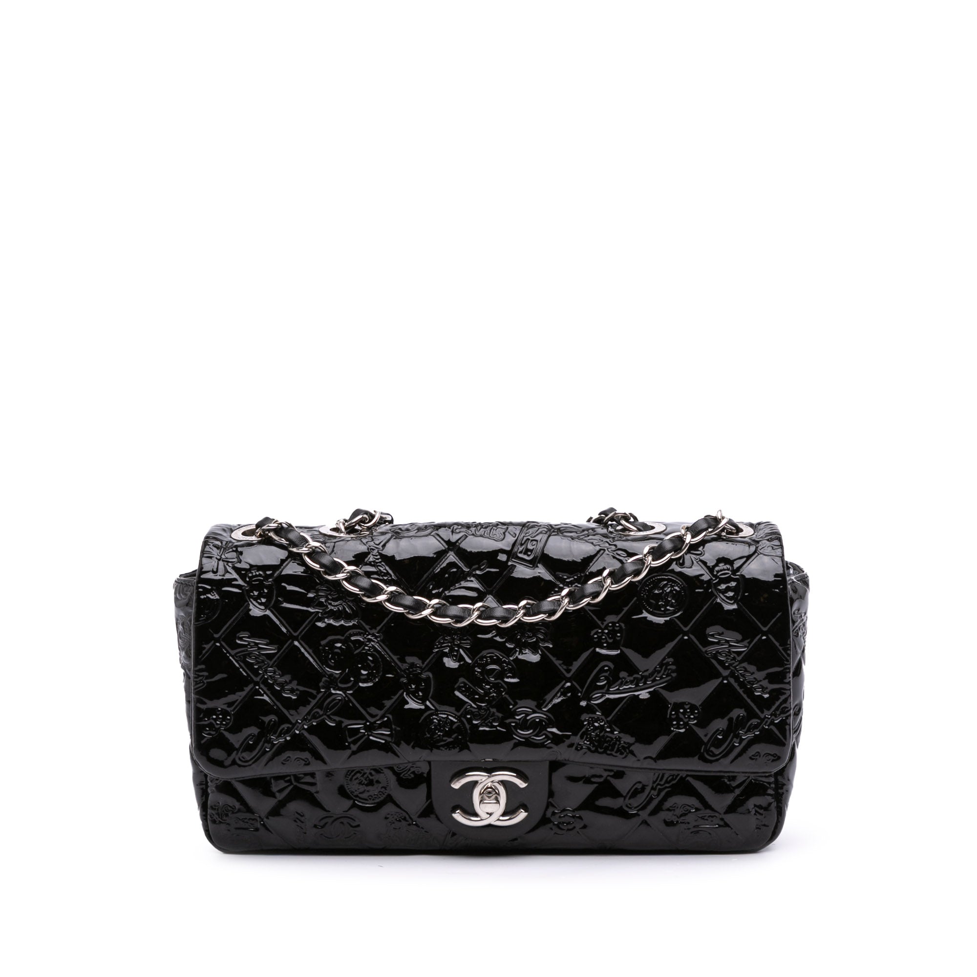 Medium Patent Lucky Symbols Flap