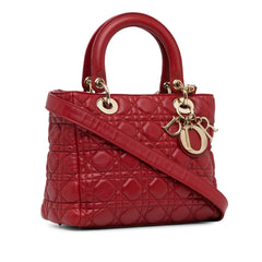 Medium Calfskin Cannage Supple Lady Dior_1