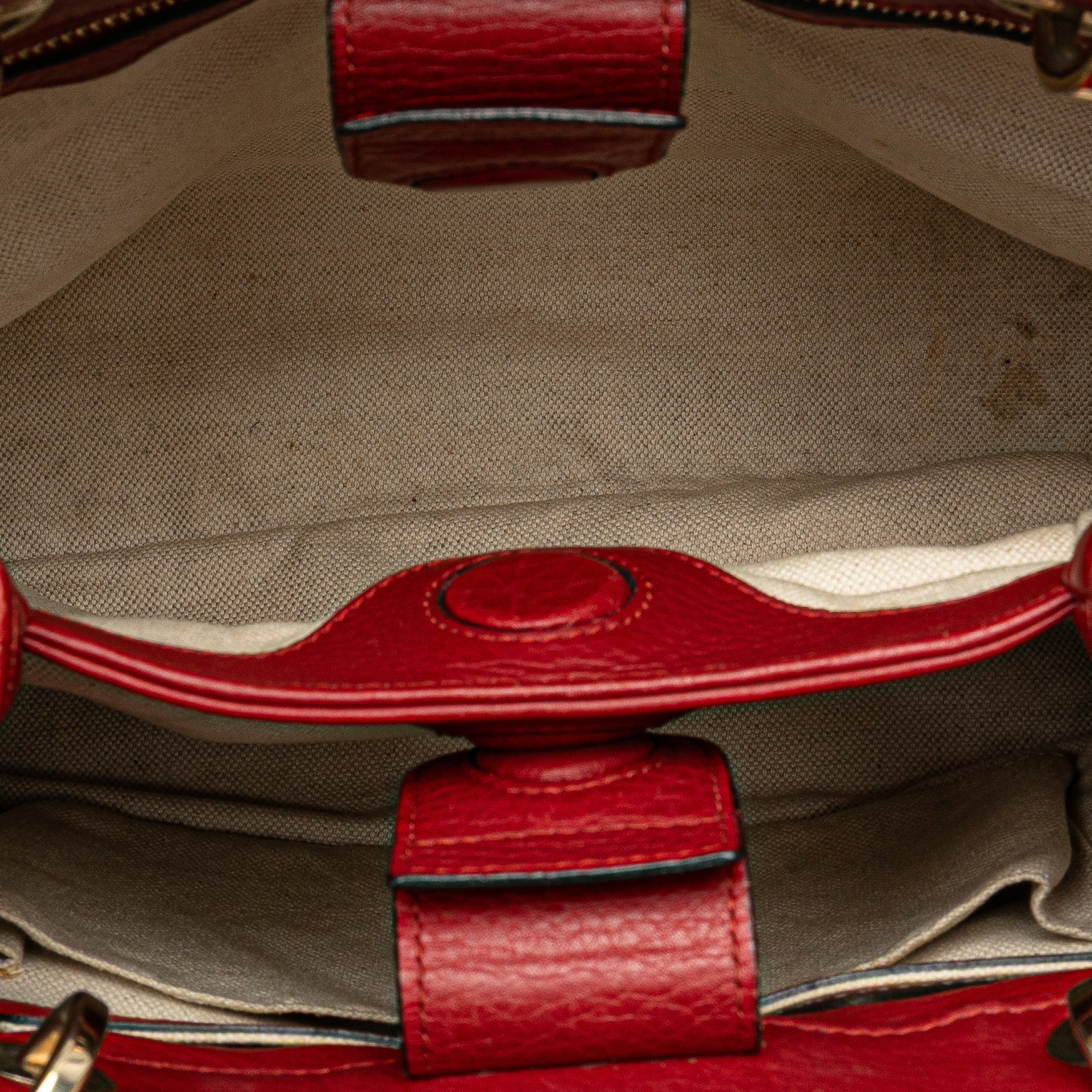 Small Calfskin Bamboo Shopper Satchel