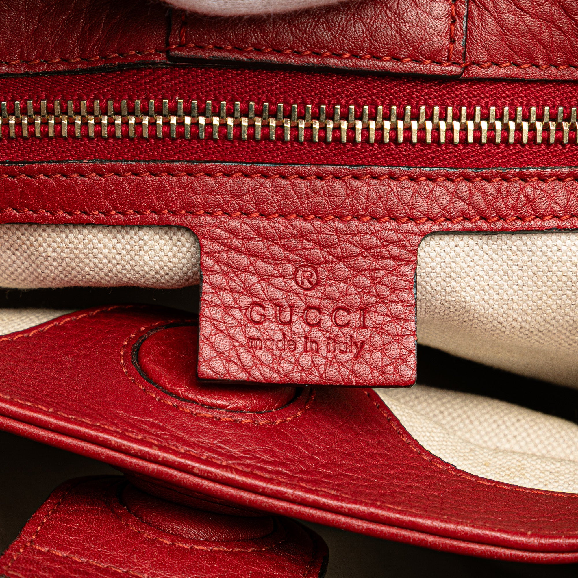 Small Calfskin Bamboo Shopper Satchel