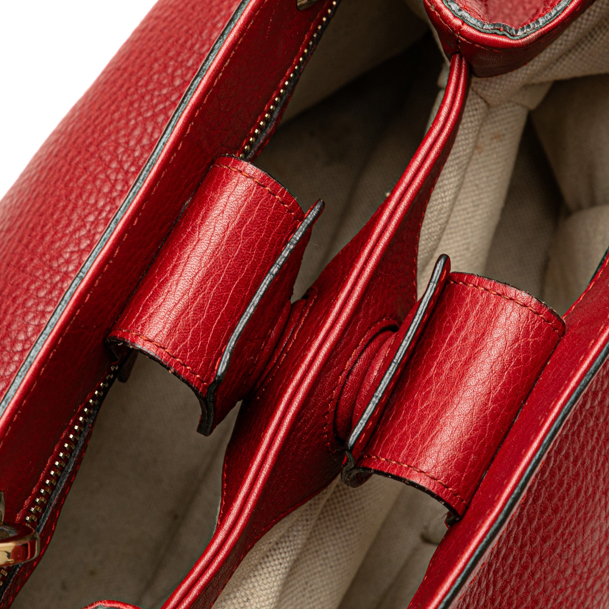 Small Calfskin Bamboo Shopper Satchel