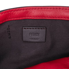 Mini Zucca Embossed Leather Baguette Satchel