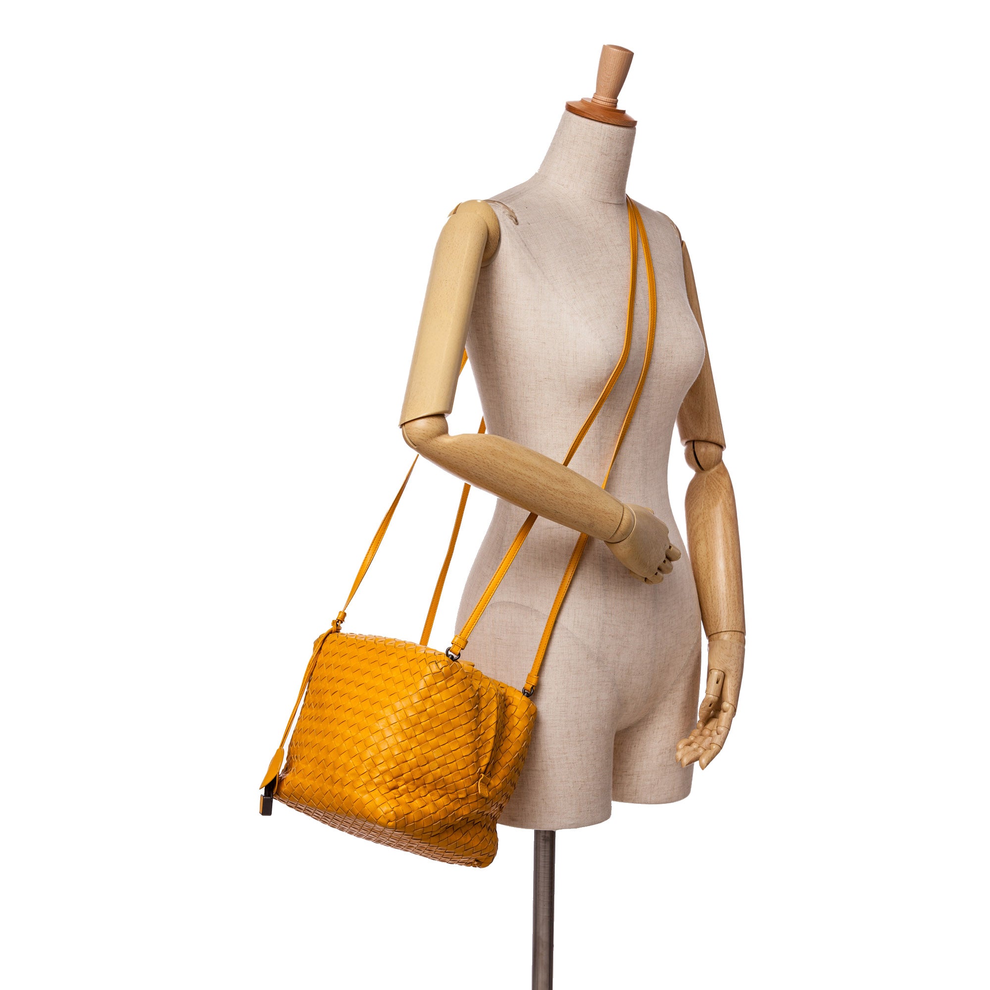 Nappa Intrecciato Cube Crossbody