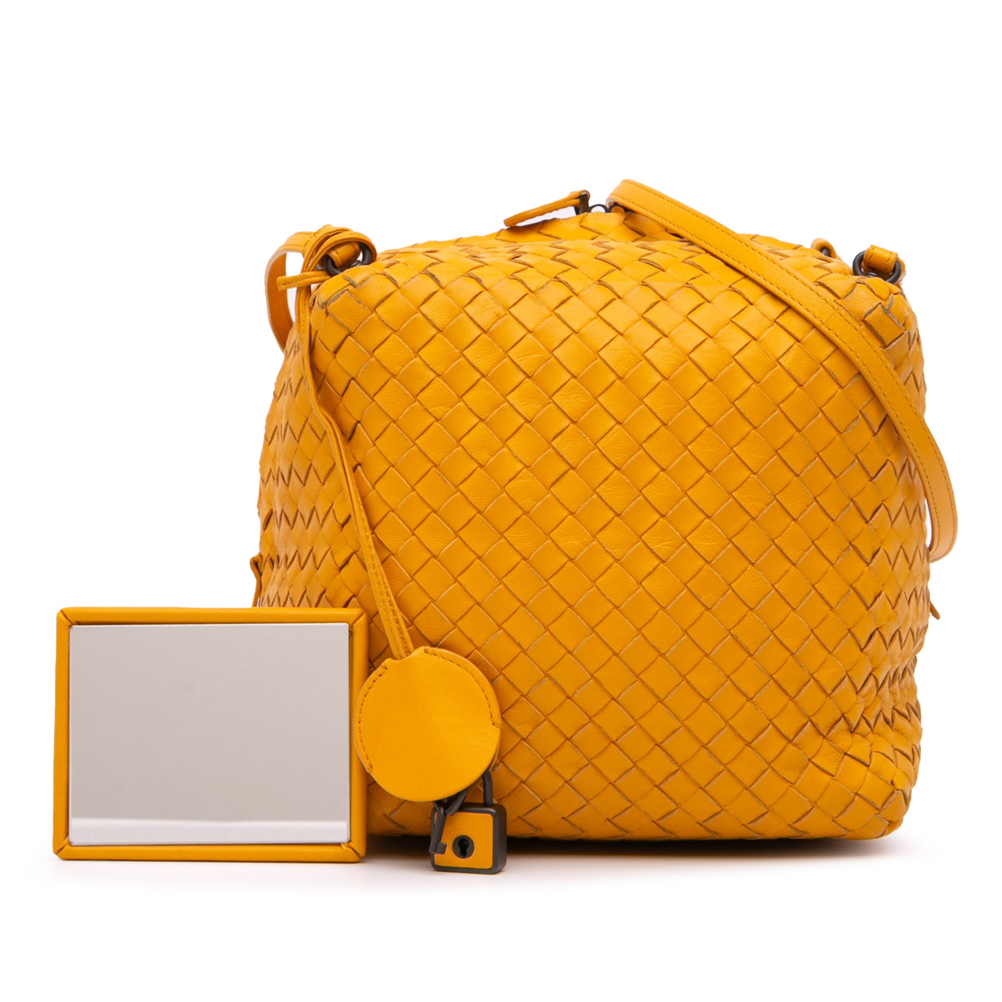 Nappa Intrecciato Cube Crossbody