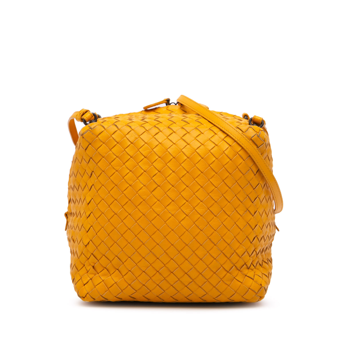 Nappa Intrecciato Cube Crossbody