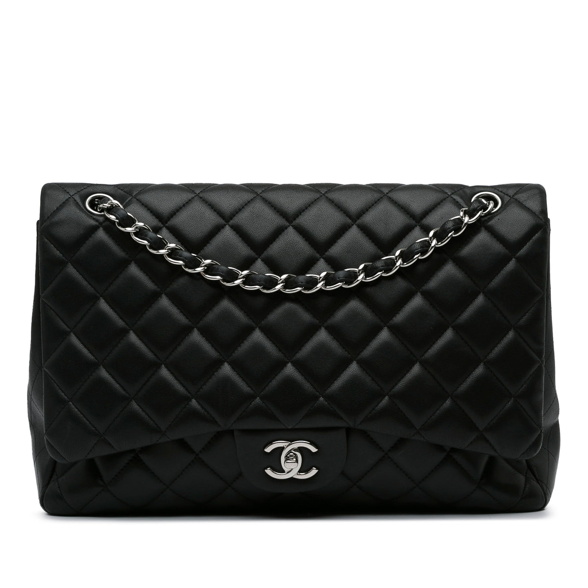 Maxi Classic Lambskin Single Flap