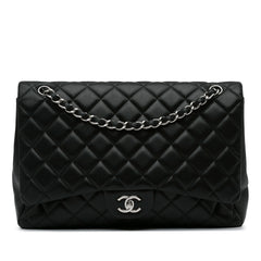 Maxi Classic Lambskin Single Flap