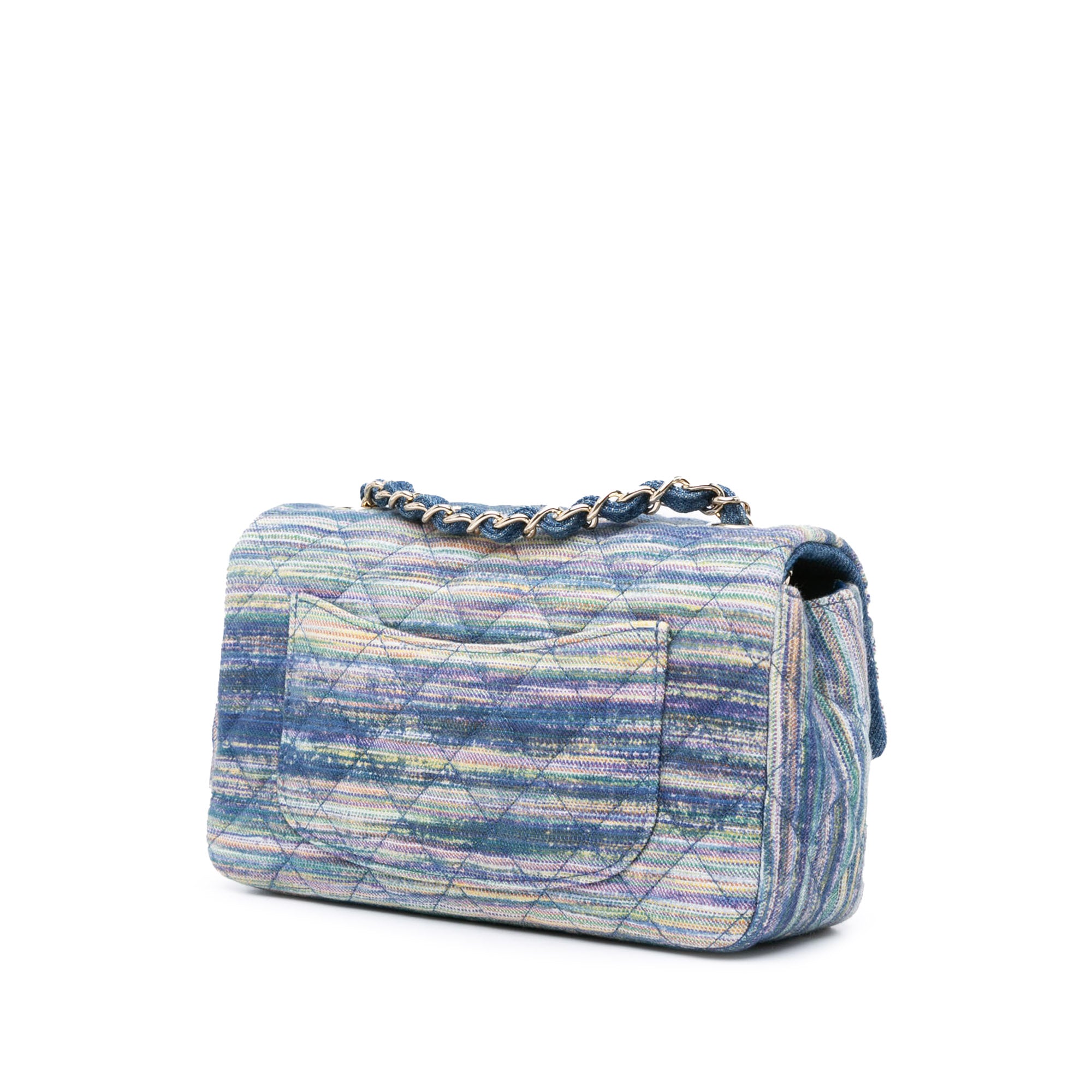 Mini Rectangular Classic Denim Flap