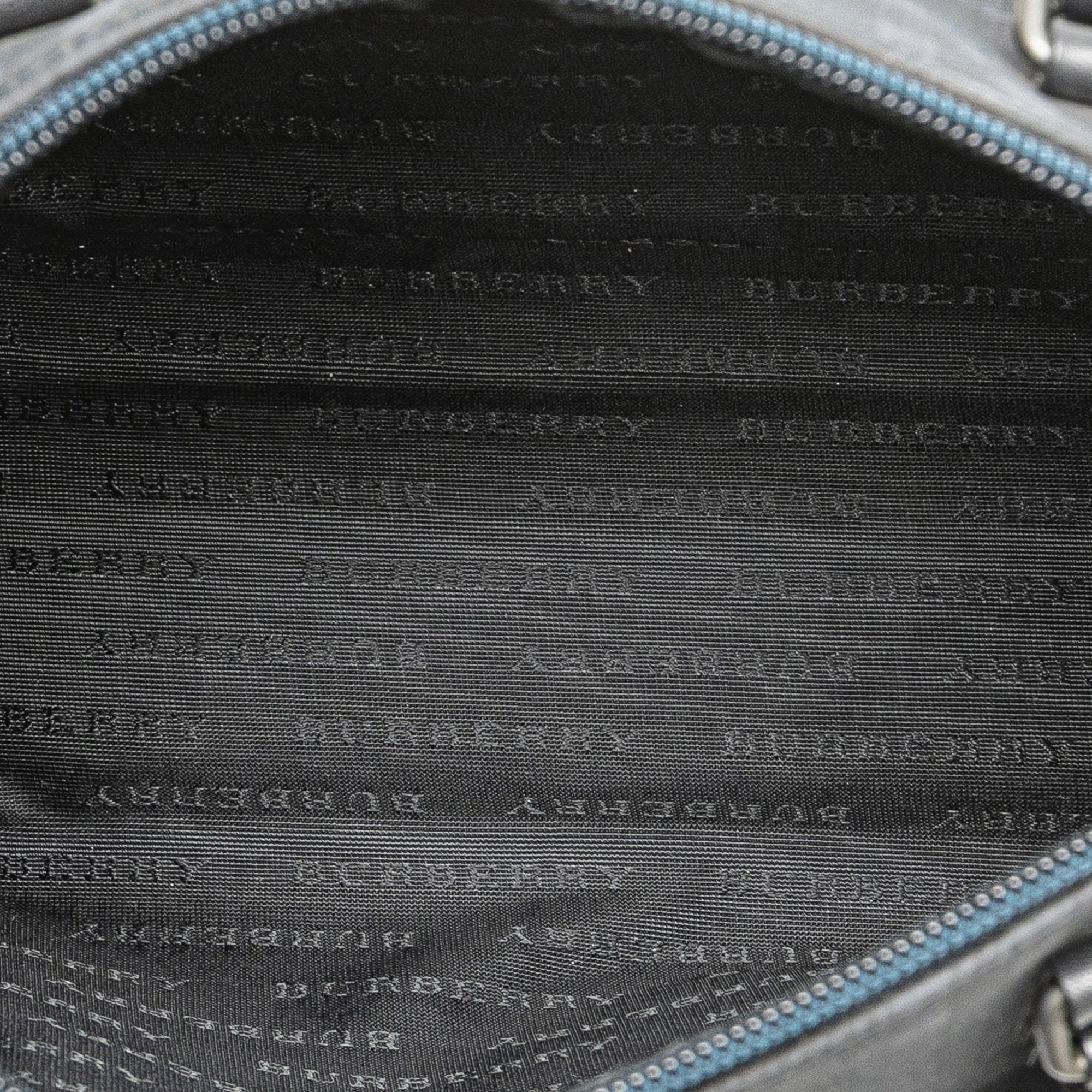 Tonal Check Canvas Boston Bag