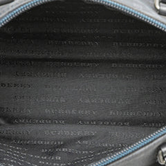 Tonal Check Canvas Boston Bag