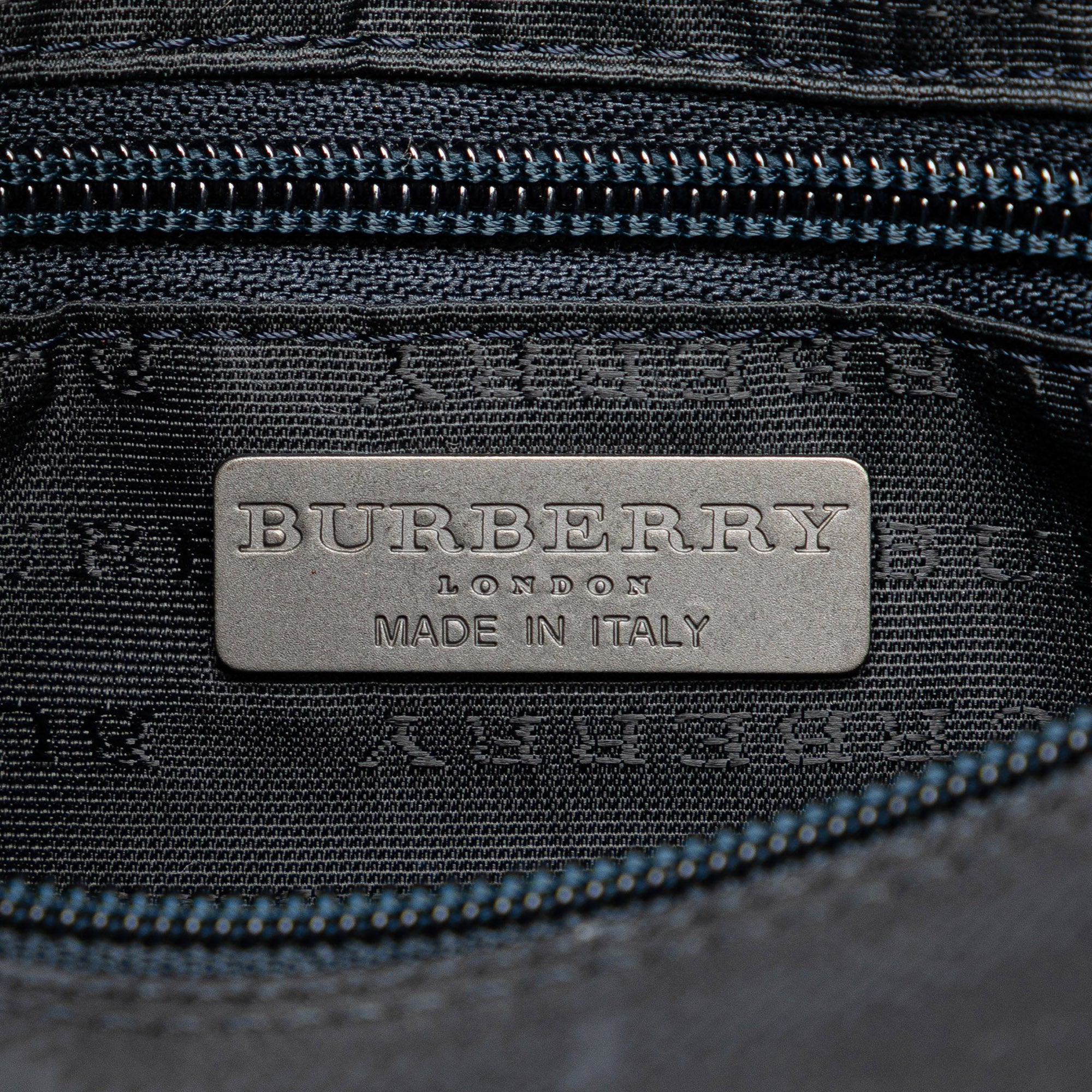 Tonal Check Canvas Boston Bag