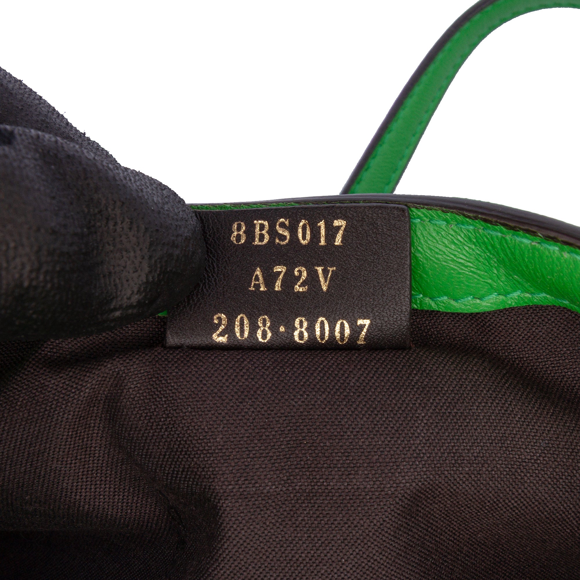 Mini Zucca Embossed Leather Baguette Satchel