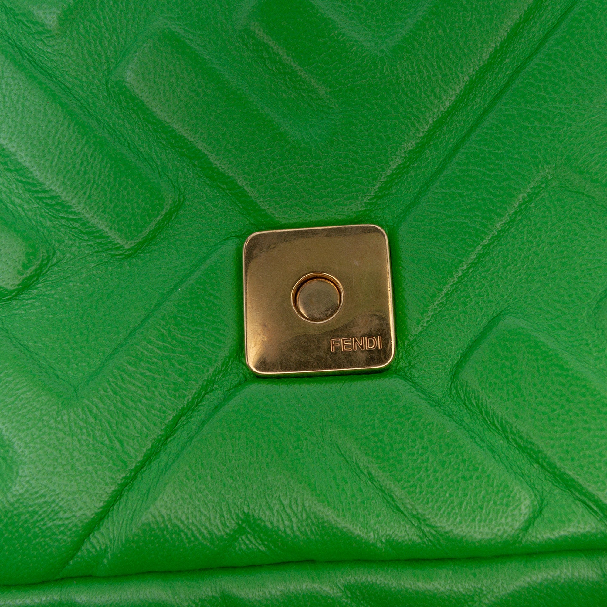 Mini Zucca Embossed Leather Baguette Satchel