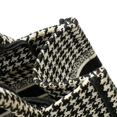 Small Houndstooth Embroidered Book Tote