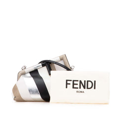 Small Fendi First Leather and Suede Striped Crossbody