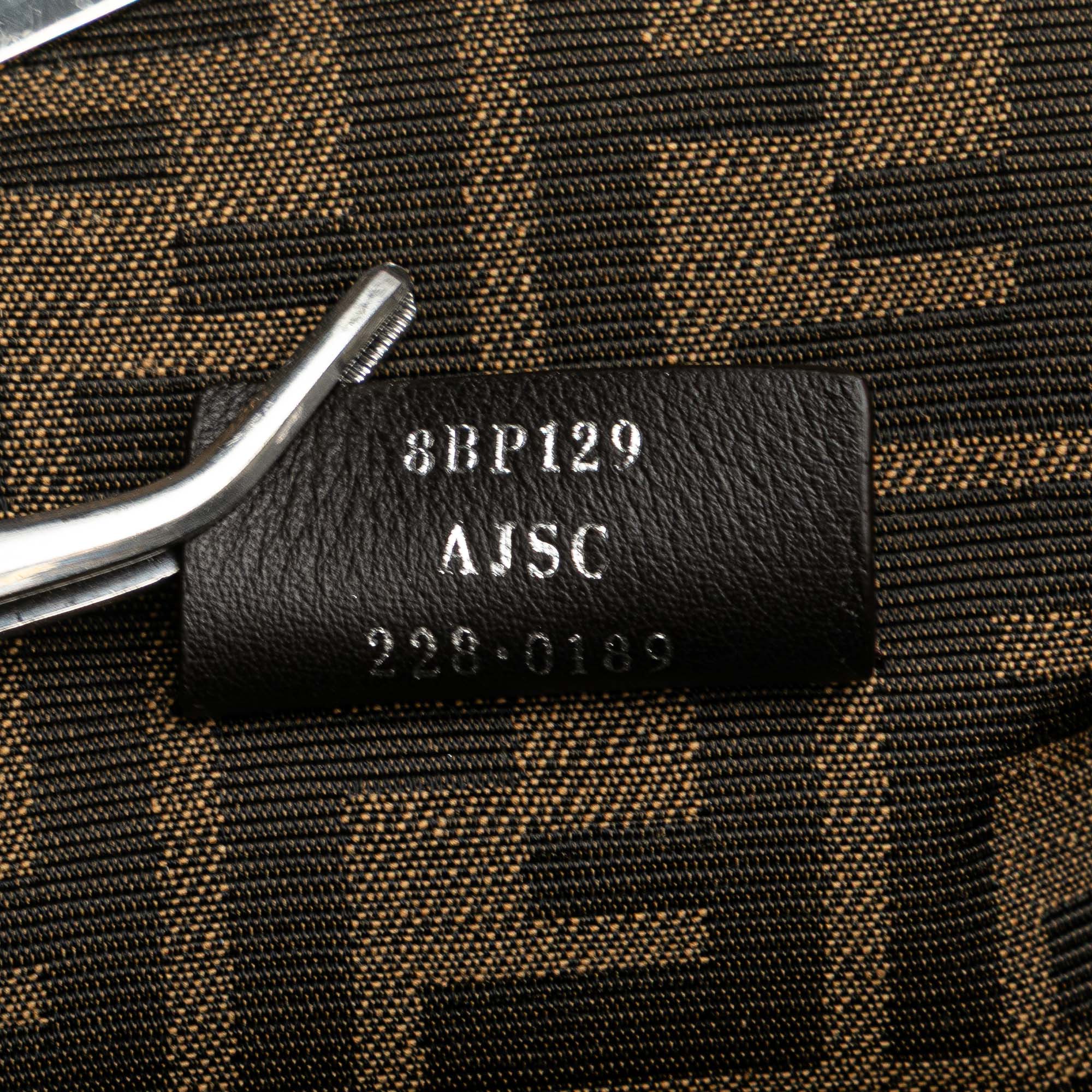 Small Fendi First Leather and Suede Striped Crossbody