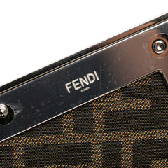 Small Fendi First Leather and Suede Striped Crossbody