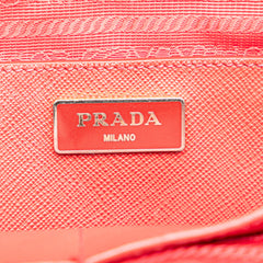 Saffiano Lux Galleria Double Zip Front Pocket Satchel