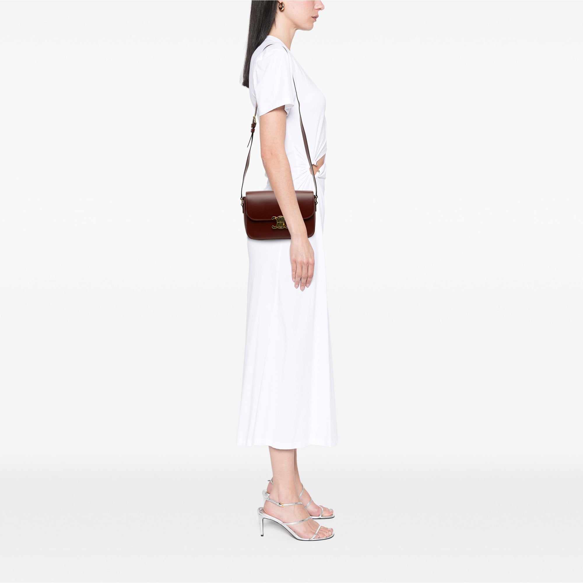 Classique Shiny Calfskin Triomphe Crossbody