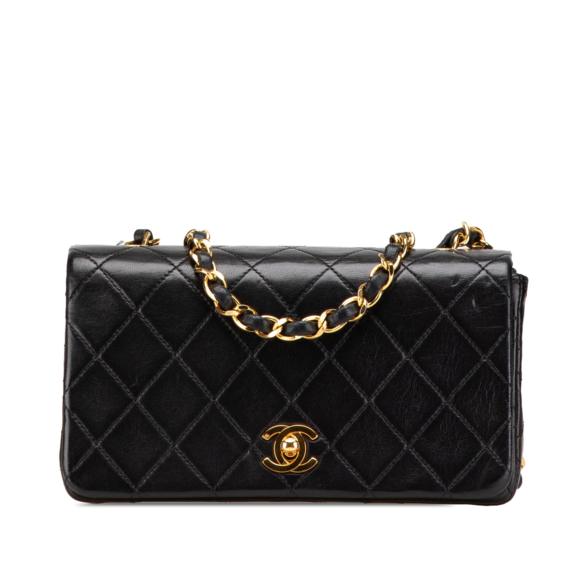 Mini CC Quilted Lambskin Full Flap
