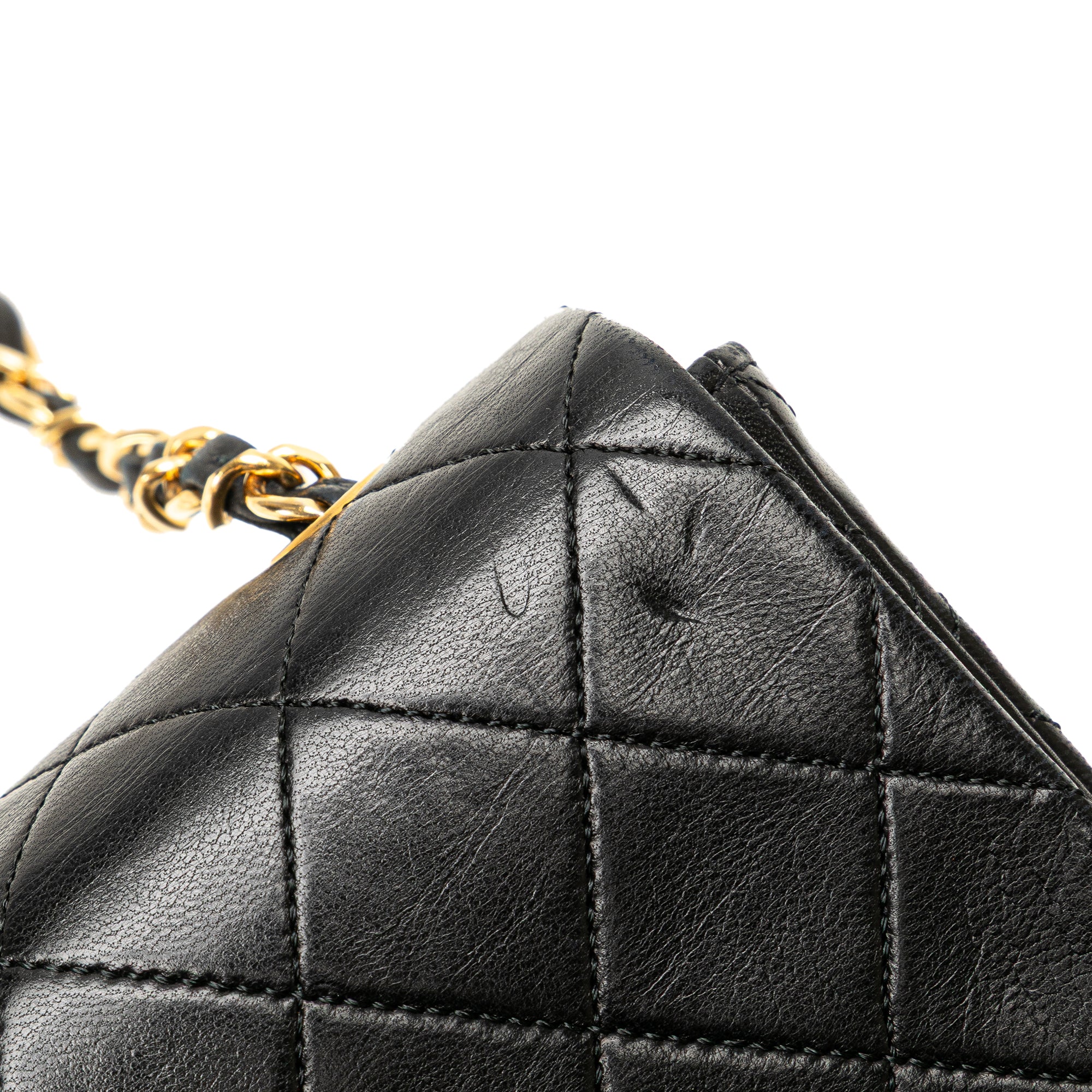 Mini CC Quilted Lambskin Full Flap