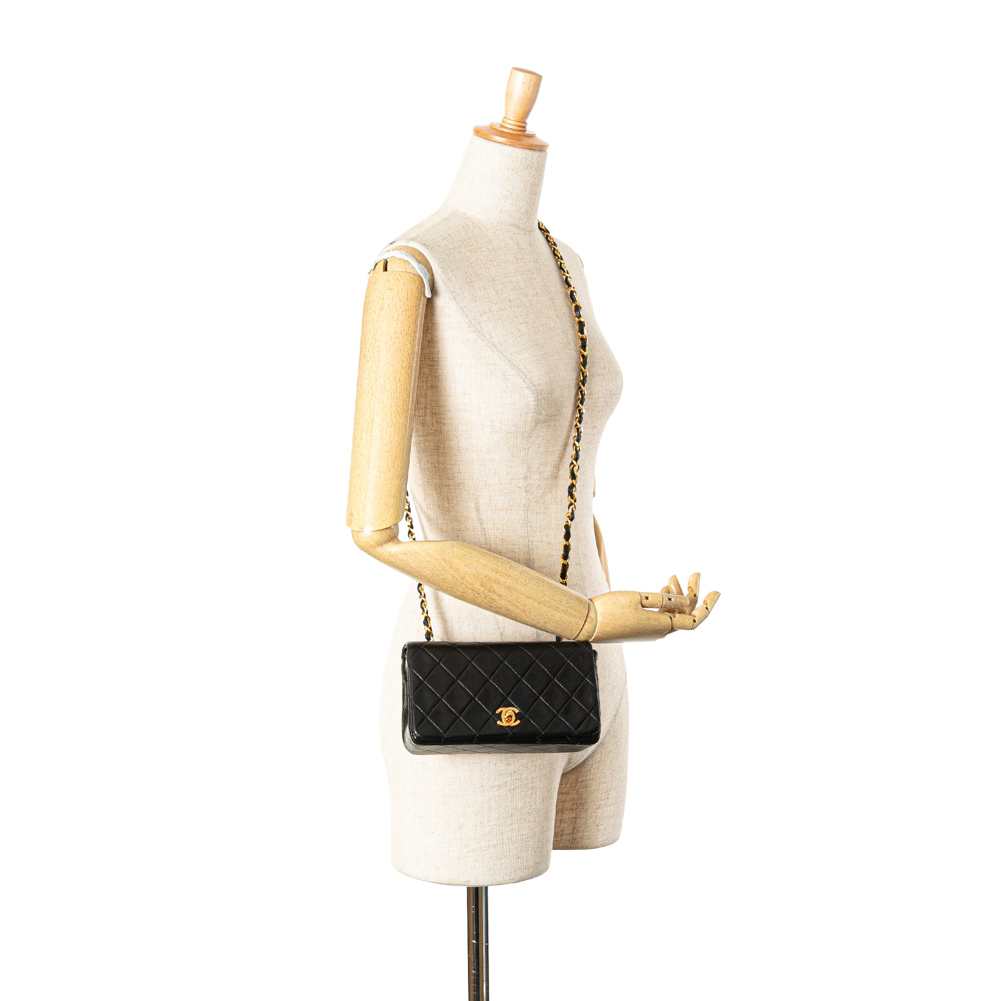 Mini CC Quilted Lambskin Full Flap