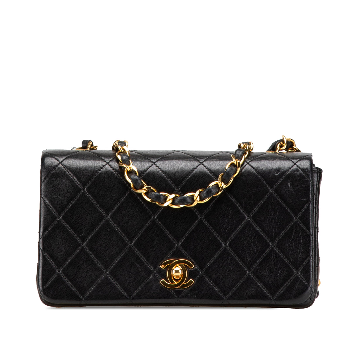 Mini CC Quilted Lambskin Full Flap