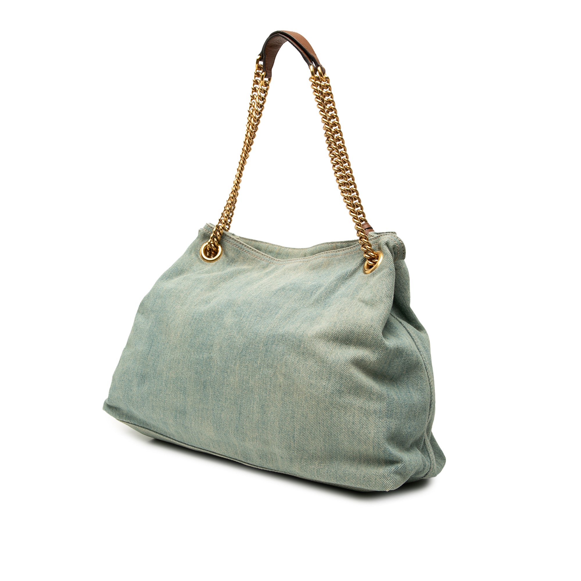 Medium Denim Soho Chain Tote