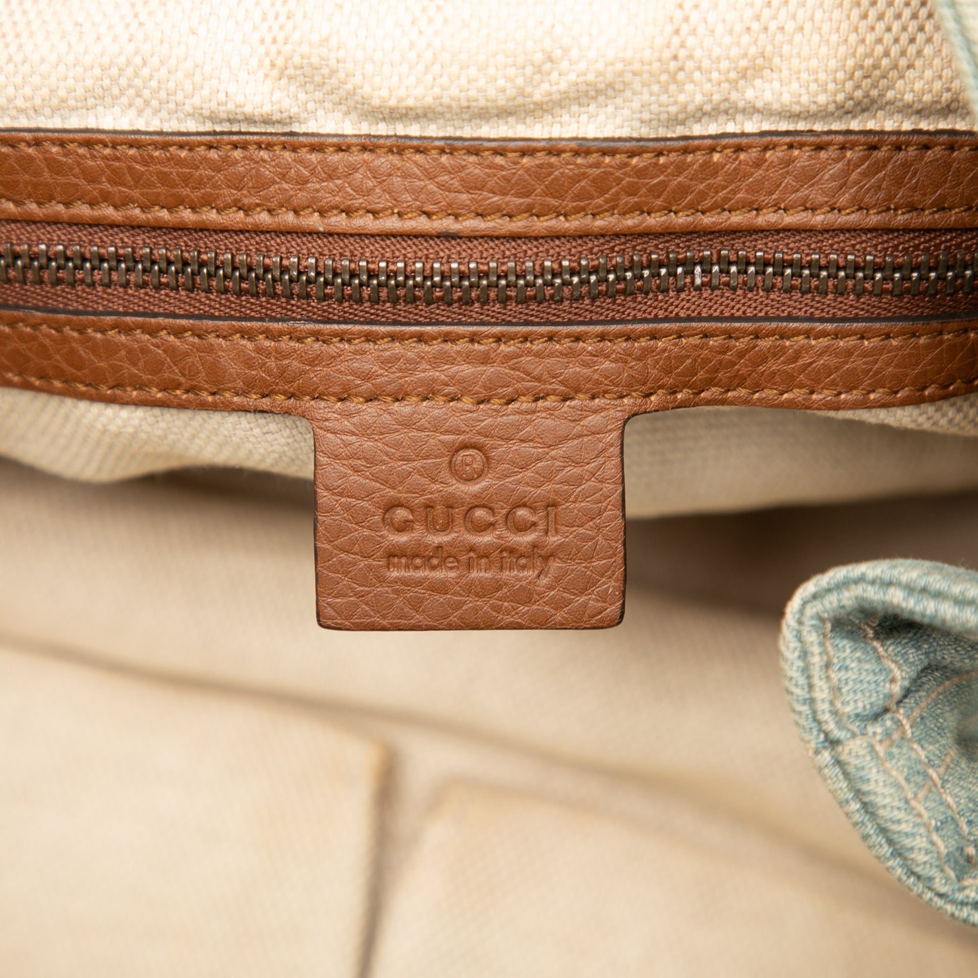 Medium Denim Soho Chain Tote