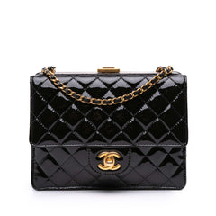 CC Quilted Patent Frame Flap