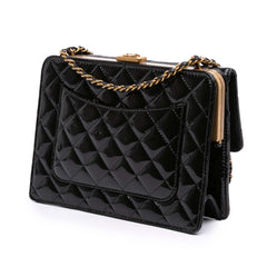 CC Quilted Patent Frame Flap