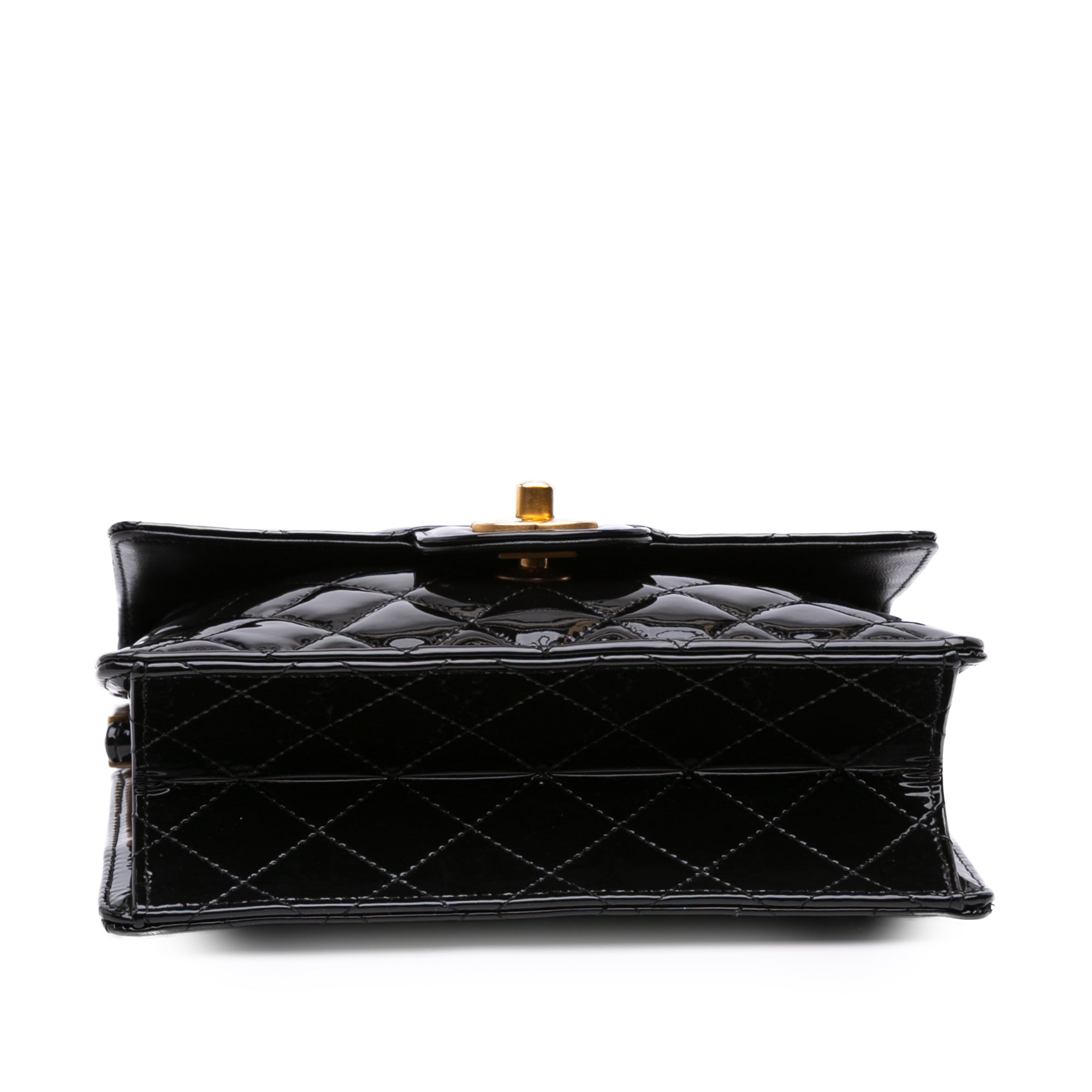CC Quilted Patent Frame Flap
