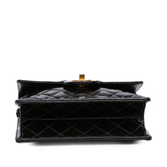 CC Quilted Patent Frame Flap