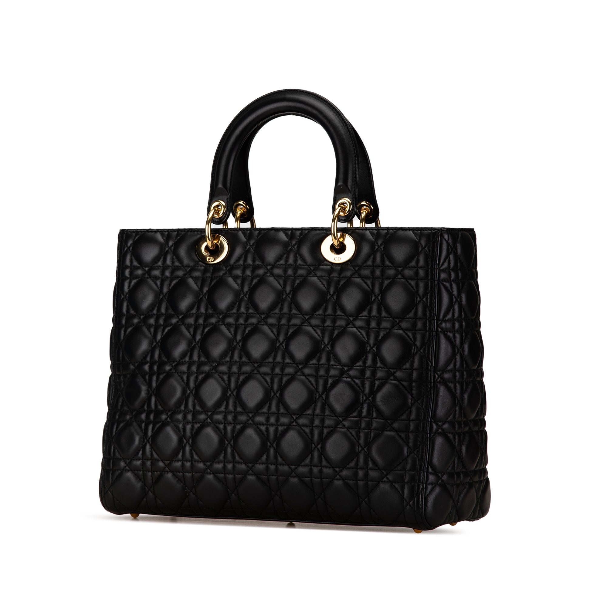 Large Lambskin Cannage Lady Dior
