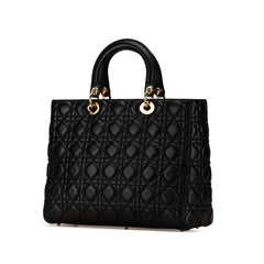 Large Lambskin Cannage Lady Dior