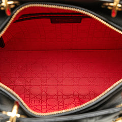 Large Lambskin Cannage Lady Dior