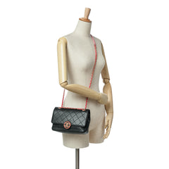 Quilted Calfskin CC Chain Logo Crossbody
