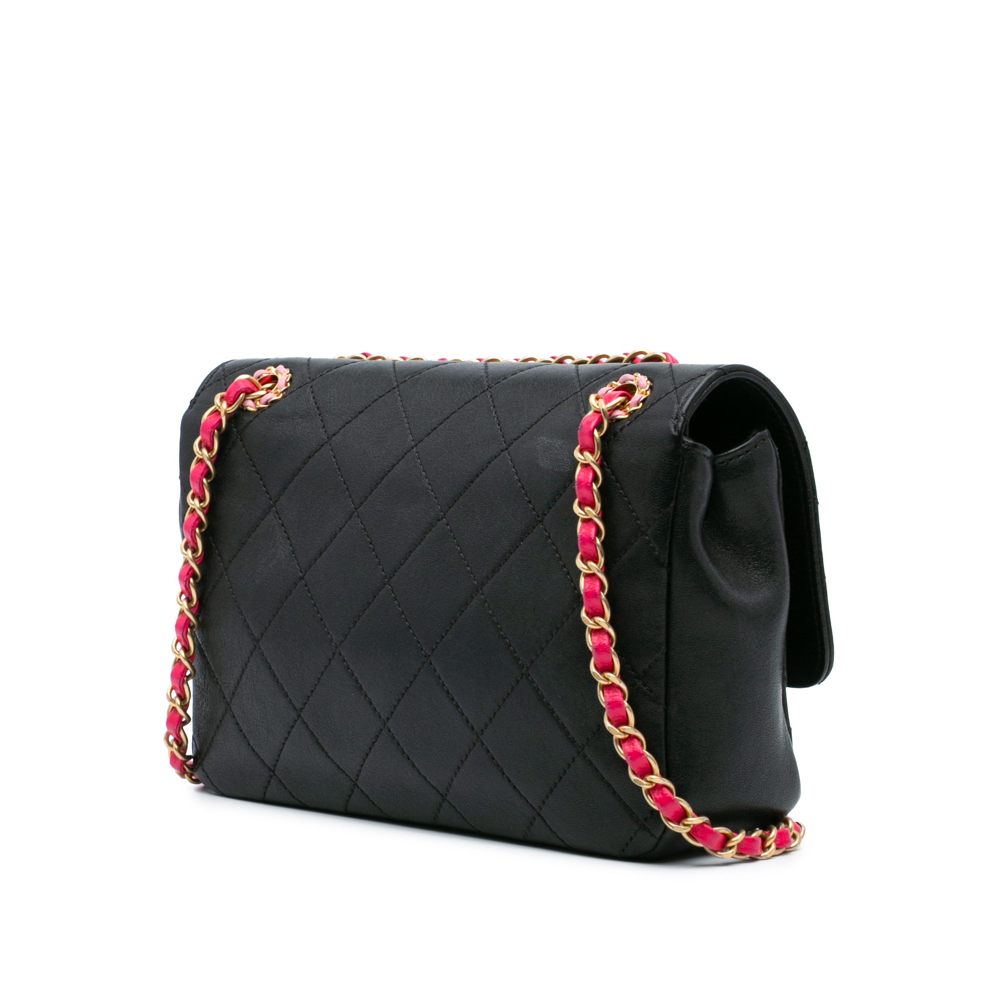 Quilted Calfskin CC Chain Logo Crossbody