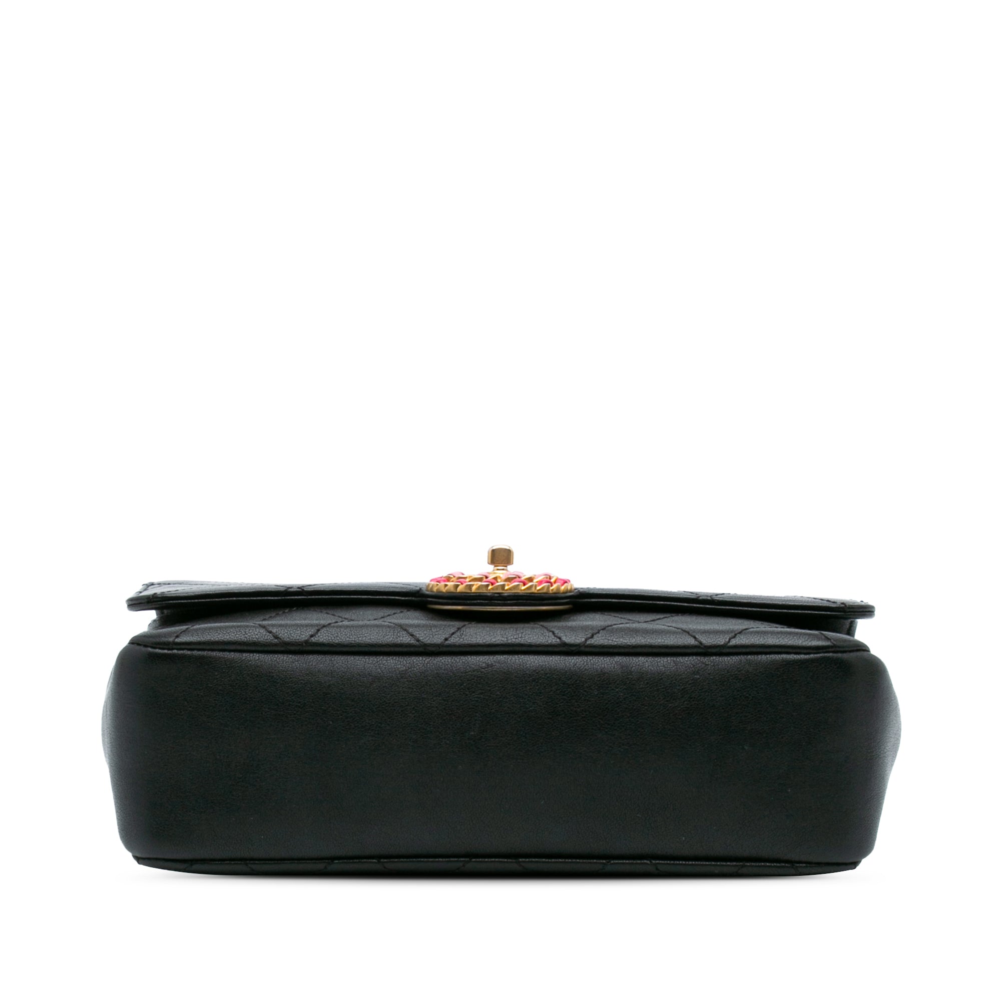 Quilted Calfskin CC Chain Logo Crossbody