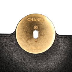 Quilted Calfskin CC Chain Logo Crossbody