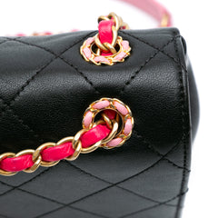 Quilted Calfskin CC Chain Logo Crossbody