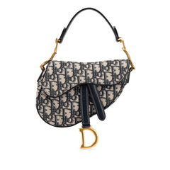 Mini Oblique Canvas Saddle Bag