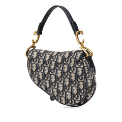 Mini Oblique Canvas Saddle Bag