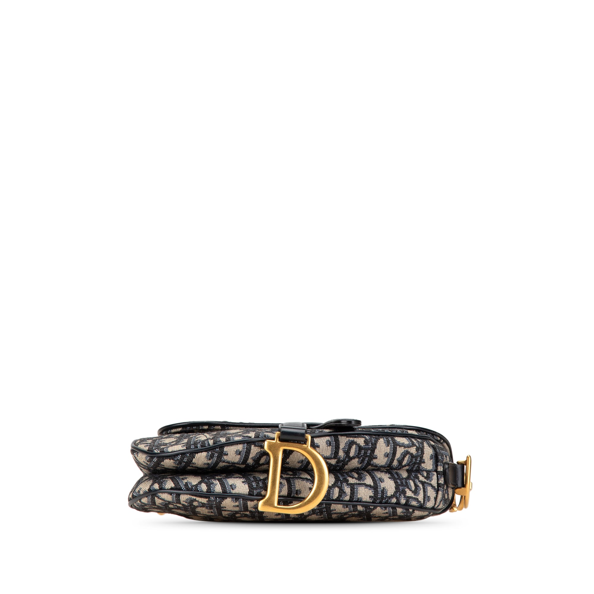 Mini Oblique Canvas Saddle Bag