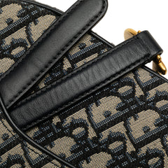 Mini Oblique Canvas Saddle Bag