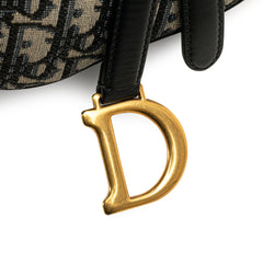 Mini Oblique Canvas Saddle Bag