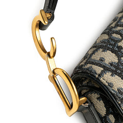 Mini Oblique Canvas Saddle Bag