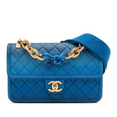 Medium Quilted Caviar Sunset On The Sea Flap