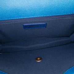 Medium Quilted Caviar Sunset On The Sea Flap