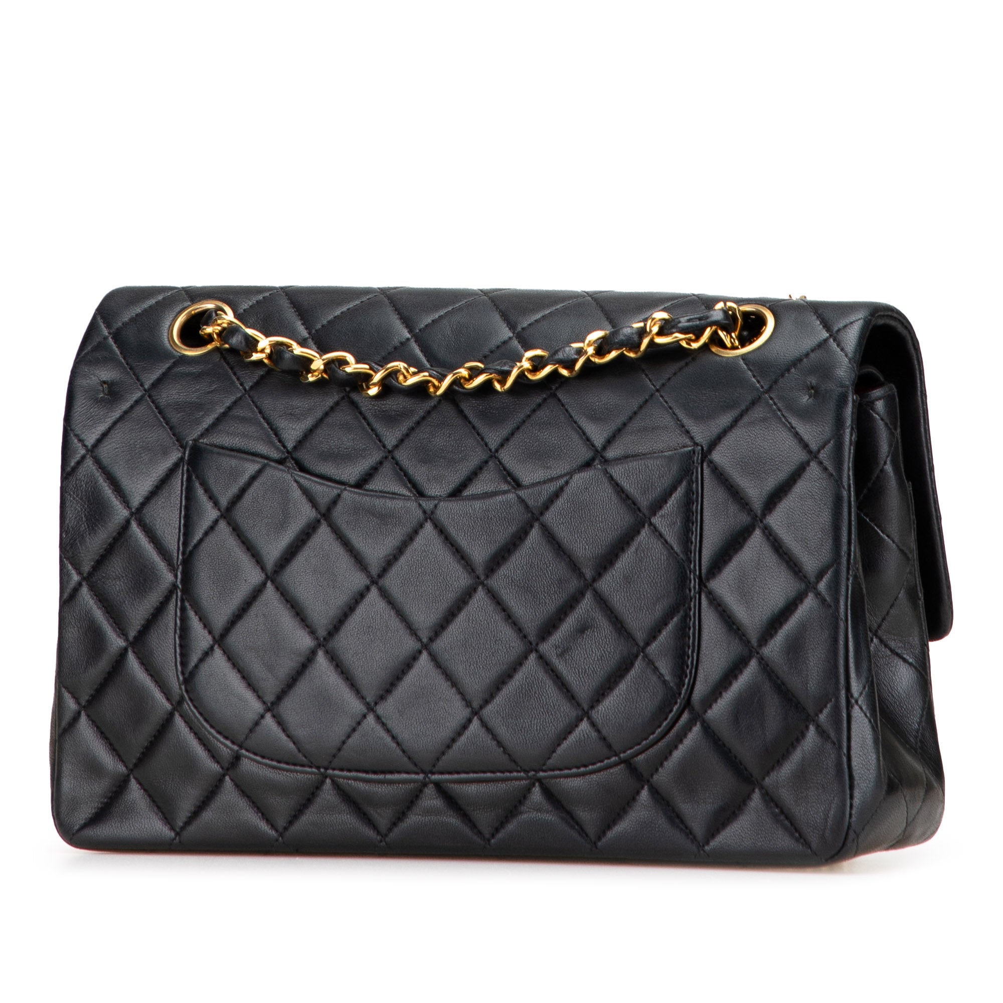 Medium Classic Lambskin Double Flap